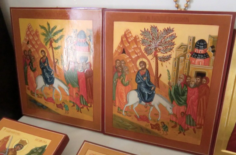 Herramme Jerusalemiin ratsastus – Kaarina Turusen ikoneita. ( Kuva/Photo: Hellevi Matihalti ) 