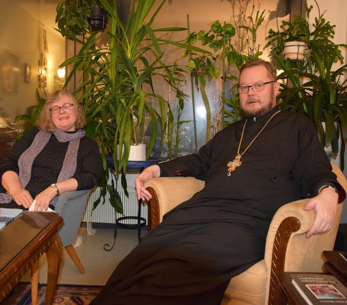 Isä Andreas oli yhdessä Mdiv Soili Penttosen kanssa ylioppilastutkintolautakunnan ortodoksisen uskonnon edustaja usean vuoden ajan. (Kuva/photo: Aristarkos Sirviö) 